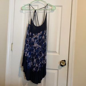 L Free People blue and purple strappy dress